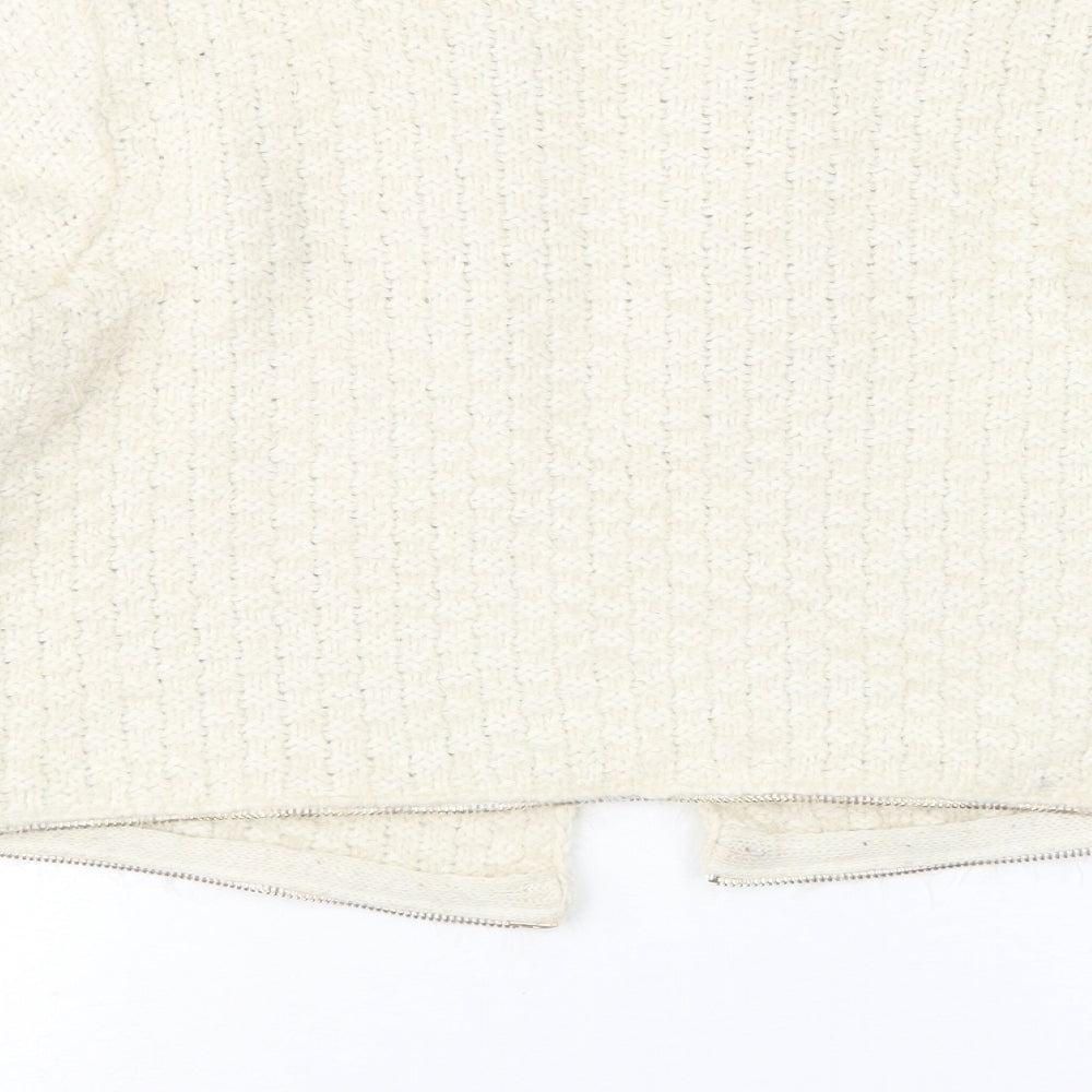 Womens UK Size S Quiz Beige Cardigan Jumper