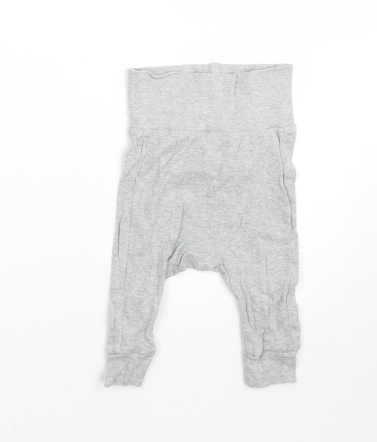 H&M Boys Grey Cotton Pyjama Pants Size 0-3 Months