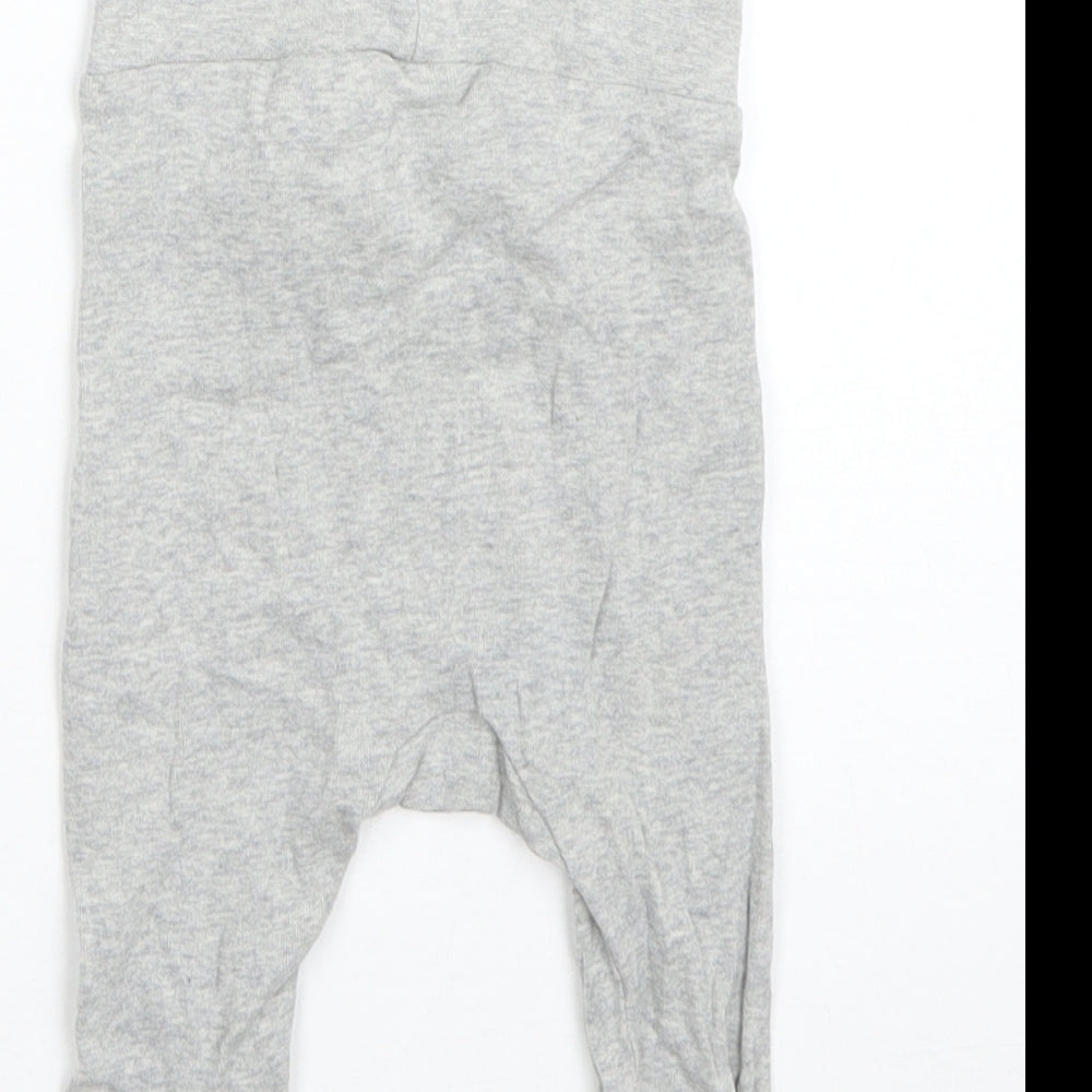 H&M Boys Grey Cotton Pyjama Pants Size 0-3 Months