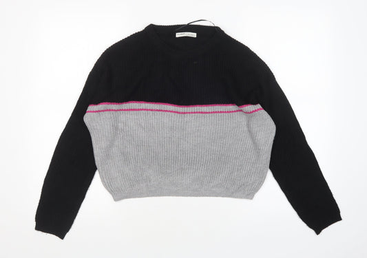 Womens UK Size XS Pull&Bear Multicoloured Pullover Jumper