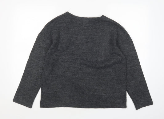 Womens UK Size S Zara Grey Pullover Jumper
