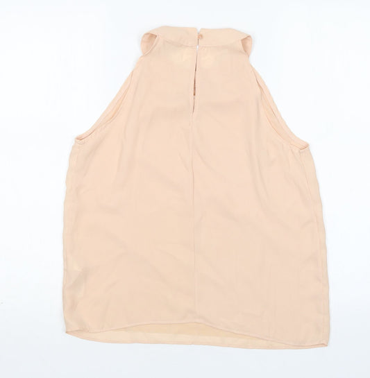 Womens UK Size 10 New Look Beige Basic Blouse