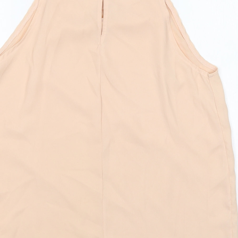 Womens UK Size 10 New Look Beige Basic Blouse
