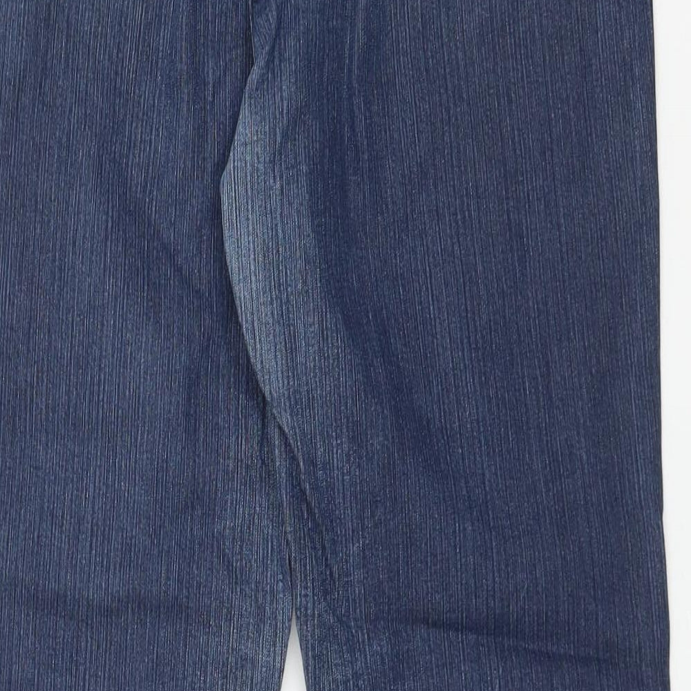 Womens UK Size 14 River Island Regular Fit Snow Pants Blue Trousers