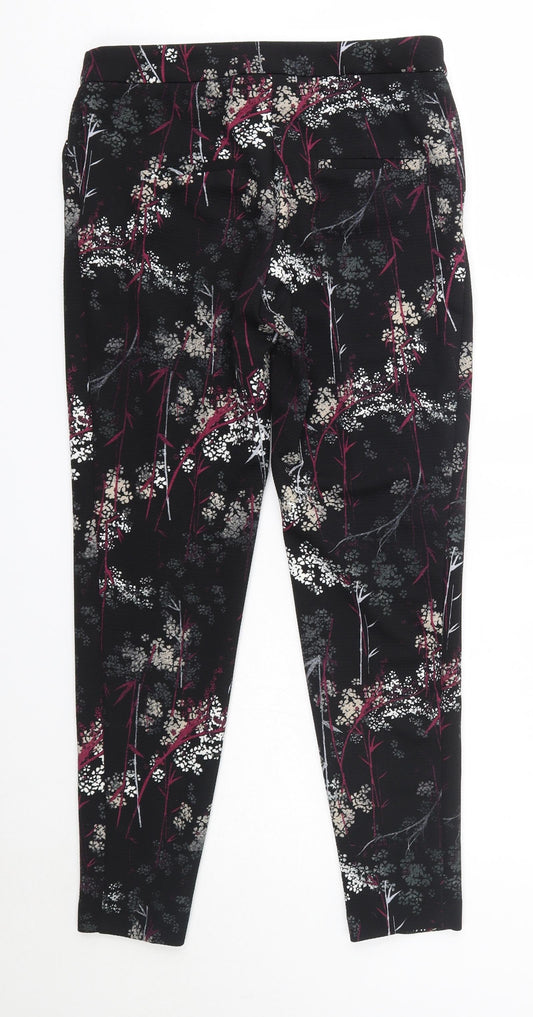NEXT Womens Multicoloured Floral Polyester Dress Pants Trousers Size 6 L26 in Regular
