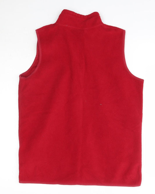 Womens UK Size M EWM Red Vest Jumper