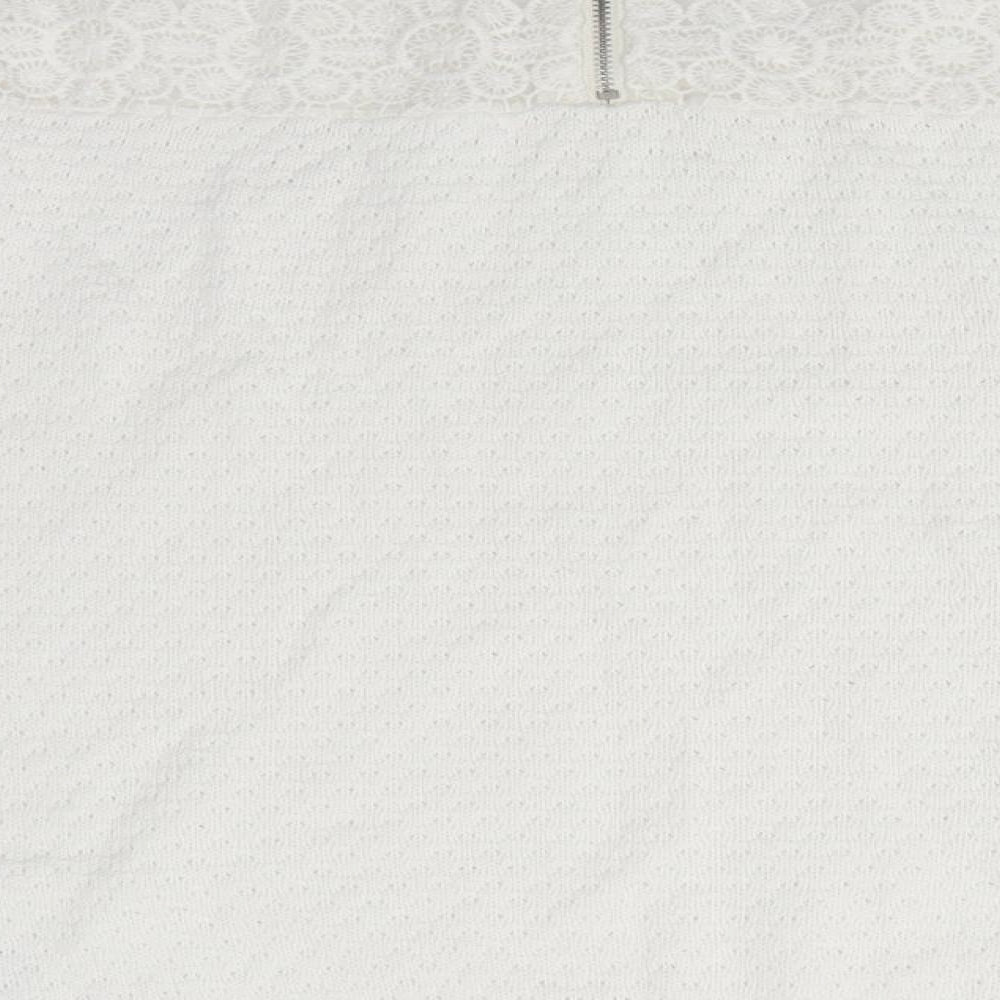 Womens UK Size 12 New Look White Pullover Jumper