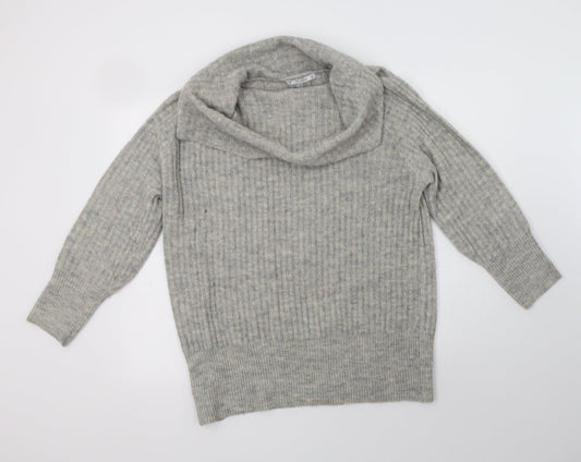 Womens UK Size S Pull & Bear Grey Pullover Jumper