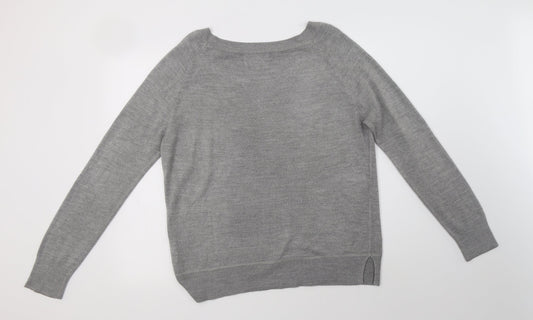 Womens UK Size 14 Papaya Grey Pullover Jumper