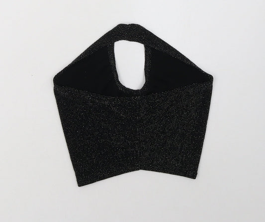 Womens UK Size 4 PRETTYLITTLETHING Black Cropped Tank