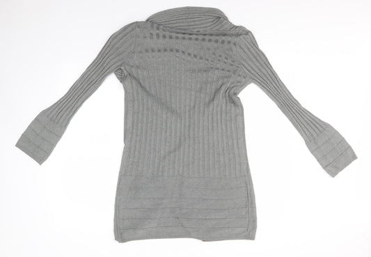 Womens UK Size 10 Per Una Grey Cardigan Jumper