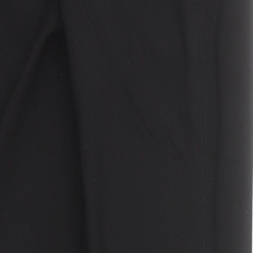 Marks and Spencer Boys Black Polyester Dress Pants Trousers Size 11-12 Years Regular - School