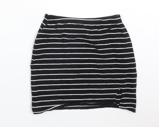 Atmosphere Womens Multicoloured Striped Cotton Bandage Skirt Size 8