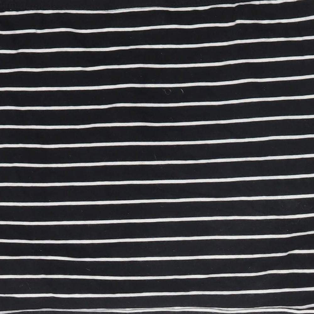 Brand and care label for Atmosphere women’s multicoloured striped cotton bandage skirt, size UK 8