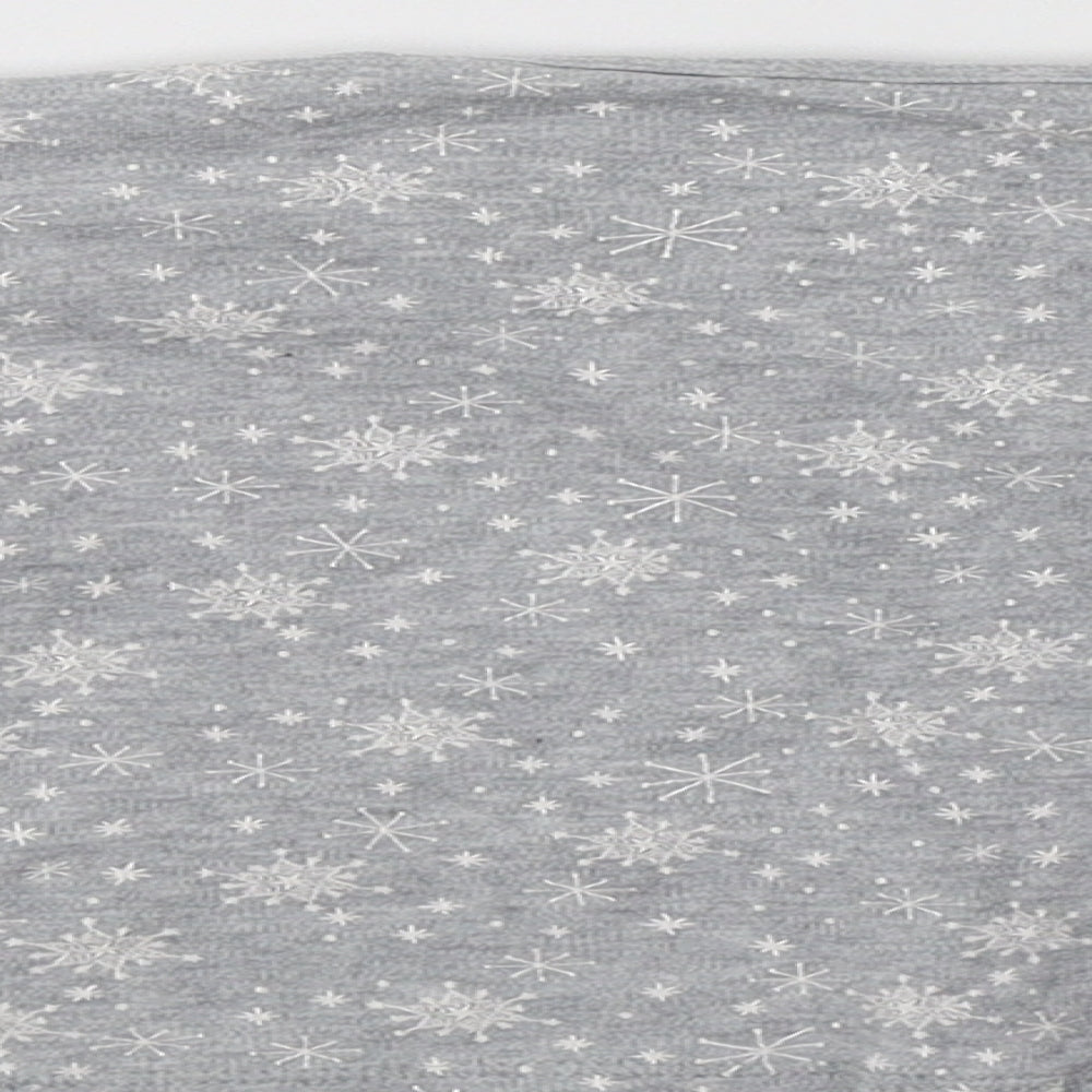 Lupilu Baby Grey Geometric Cotton Basic T-Shirt Size 12-18 Months Crew Neck - Snowflake Print