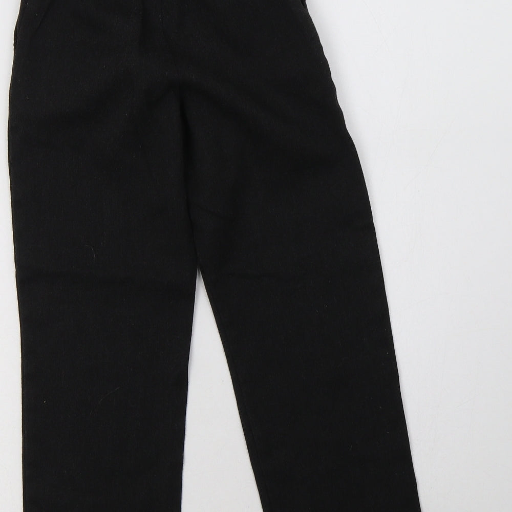Brand and care label for George boys’ grey polyester dress pants trousers, size 6-7, years regular hook & loop - school wear