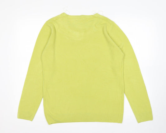 Womens UK Size M Paramour Green Pullover Jumper
