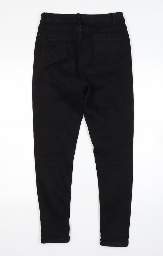 Shein Womens Black Cotton Skinny Jeans Size M L26 in Regular