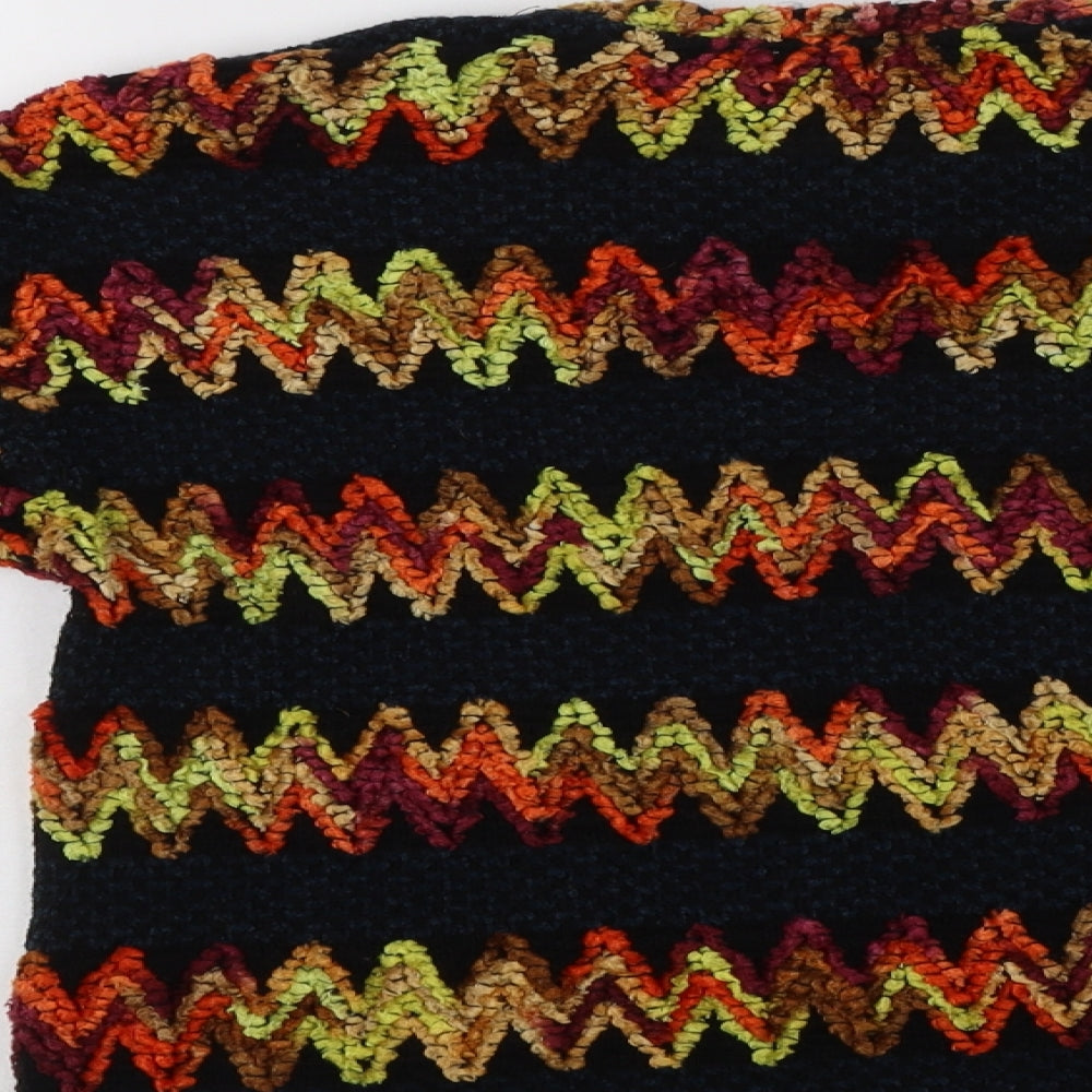 Womens UK Size L Zara Multicoloured Pullover Jumper