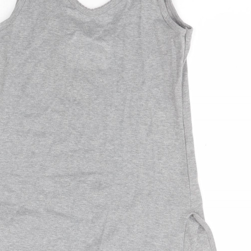 Womens UK Size 12 Preworn Grey Basic Tank