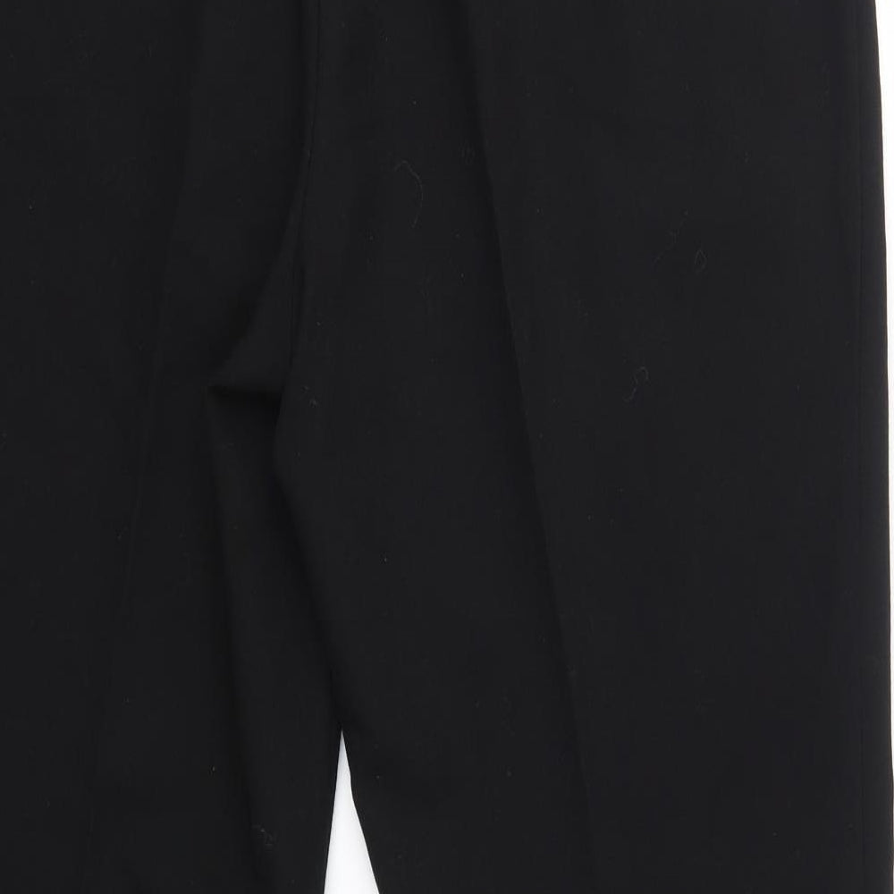 Womens UK Size 14 Vida Vi Regular Fit Dress Pants Black Trousers