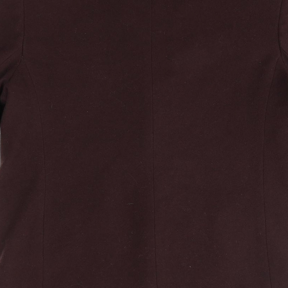 Womens UK Size 12 Classic Brown Overcoat