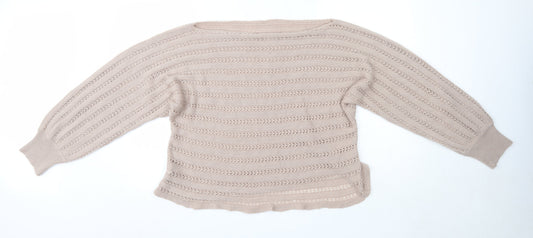 Womens UK Size 2XL SheIn Brown Pullover Jumper