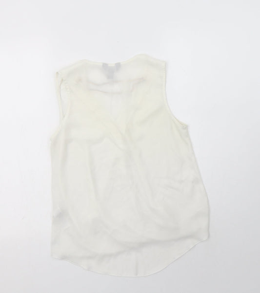 Womens UK Size 8 New Look White Basic Blouse