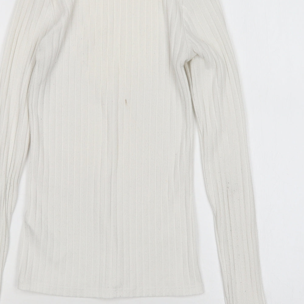 Womens UK Size 6 Topshop White Pullover Jumper