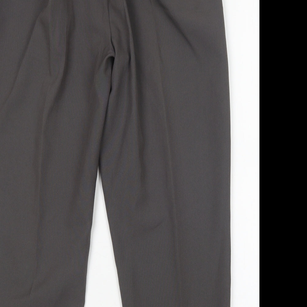 Womens UK Size 14 Preworn Regular Fit Grey Trousers