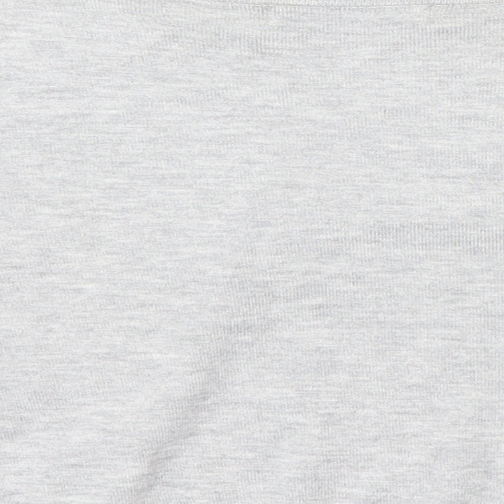 Brand and care label for George women’s grey round neck viscose cardigan jumper, size UK 10
