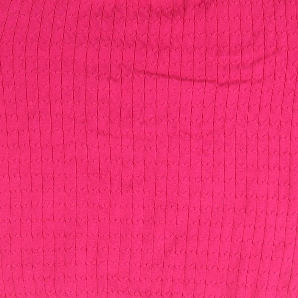 Womens UK Size Preworn Pink Pullover Jumper