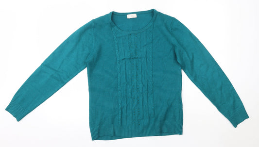 Womens UK Size M Paramour Green Pullover Jumper