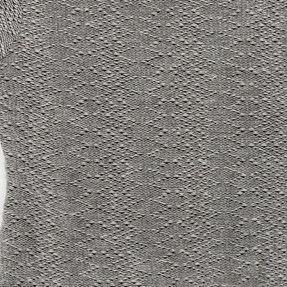 Brand and care label for George women’s grey round neck cotton jumper, size UK 12