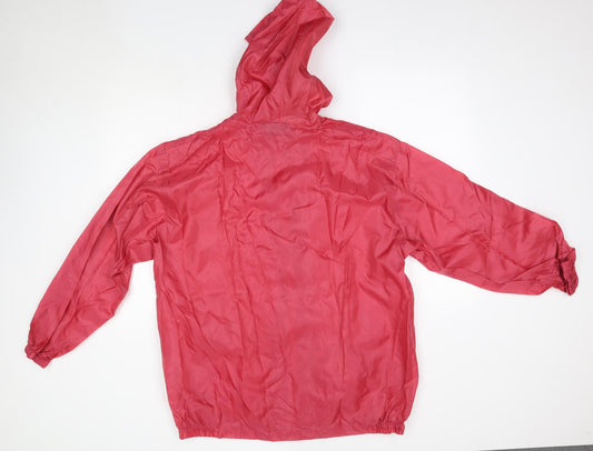 Isle Womens Pink Rain Coat Coat Size M