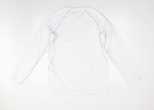 Mens UK Size 2XL Preworn White Pullover Sweatshirt