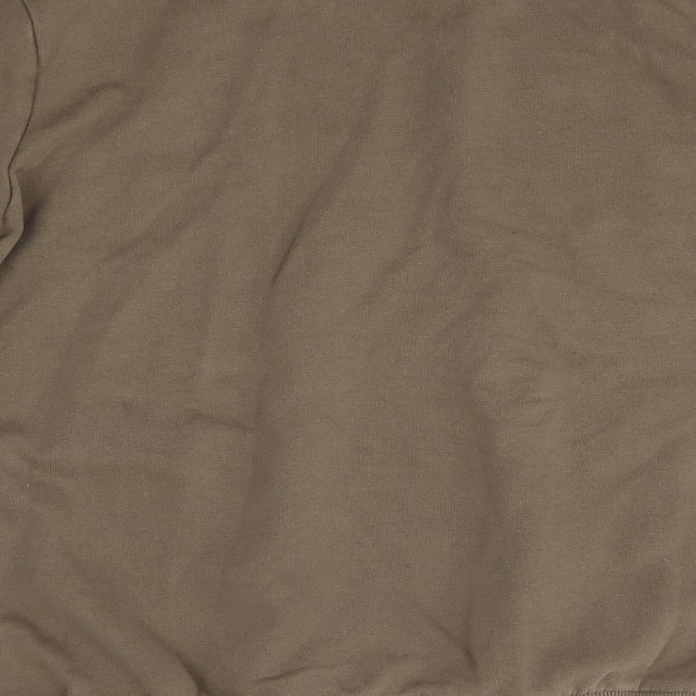 New Look Mens Green Round Neck Cotton Pullover Jumper Size S