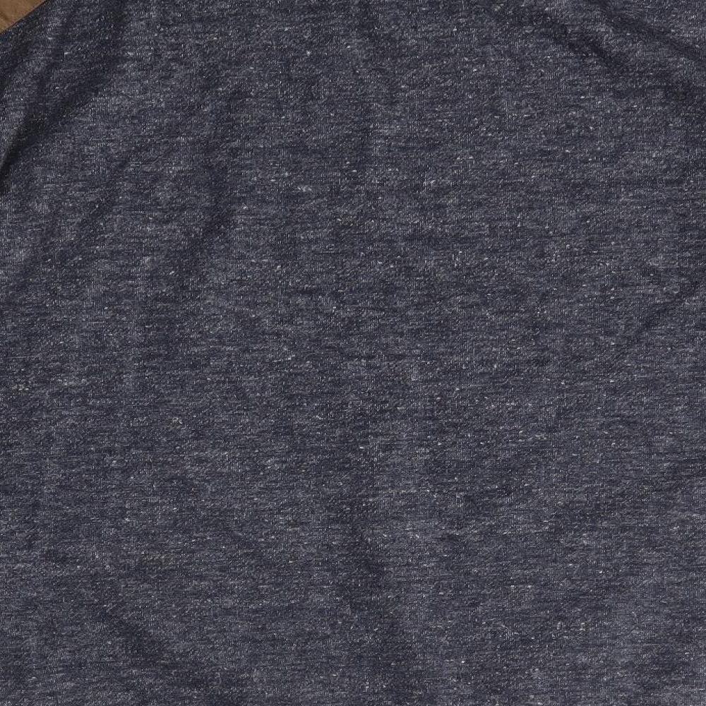 New Look Mens Blue Round Neck Polyester Pullover Jumper Size M