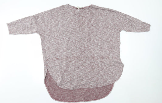 Additional front view of Matalan women’s red viscose basic blouse, size L, round neck
