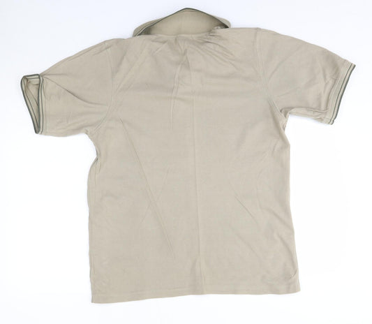 Burton Mens Brown 100% Cotton Polo Size M Collared