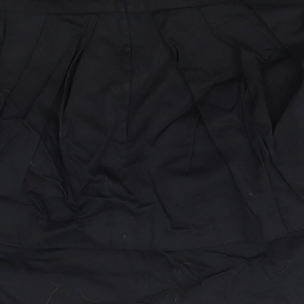 New Look Womens Black Cotton Straight & Pencil Skirt Size 8