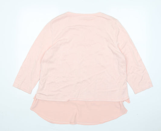 Womens UK Size L Together Pink Pullover Jumper