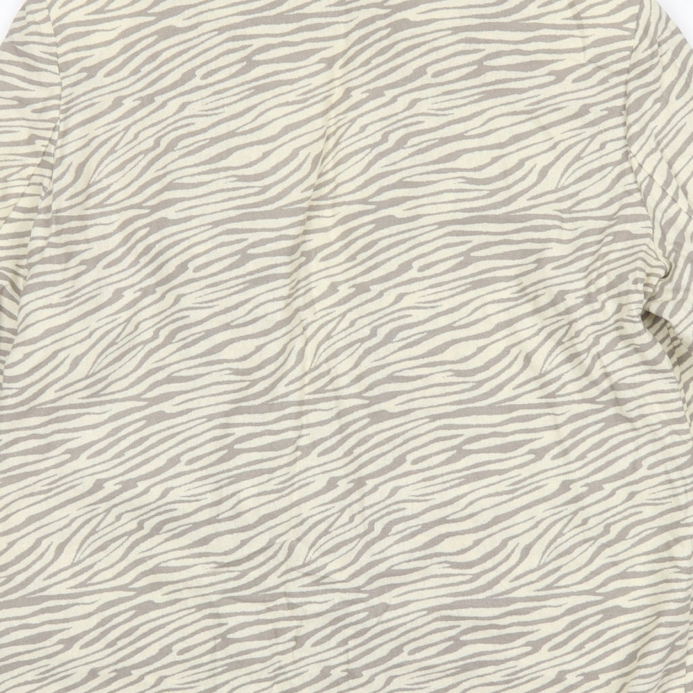 Brand and care label for George women’s multicoloured animal print viscose jacket blazer, size UK 10