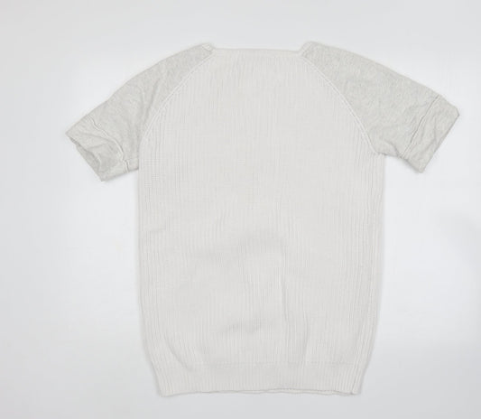 French Connection Mens Multicoloured Round Neck Cotton Pullover Jumper Size S