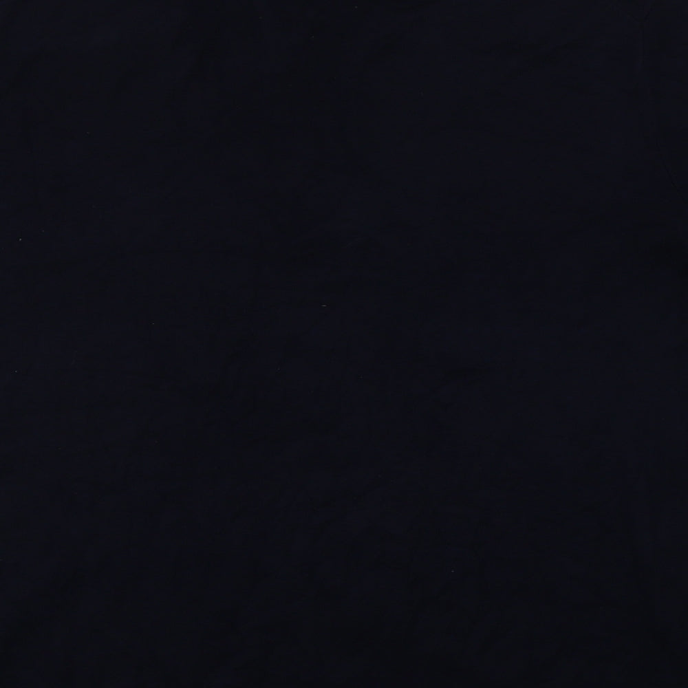 Burton Mens Blue Collared Viscose Henley Jumper Size L