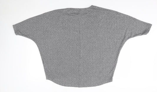 Womens UK Size L New Look Grey Pullover Jumper