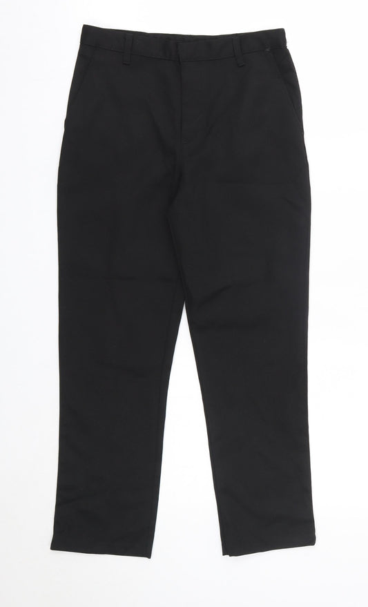 George Boys Black Polyester Dress Pants Trousers Size 9-10 Years Regular