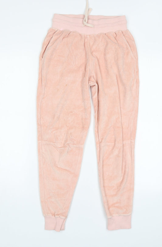 Womens UK Size 6 French Connection Regular Fit Sweatpants Pink Trousers
