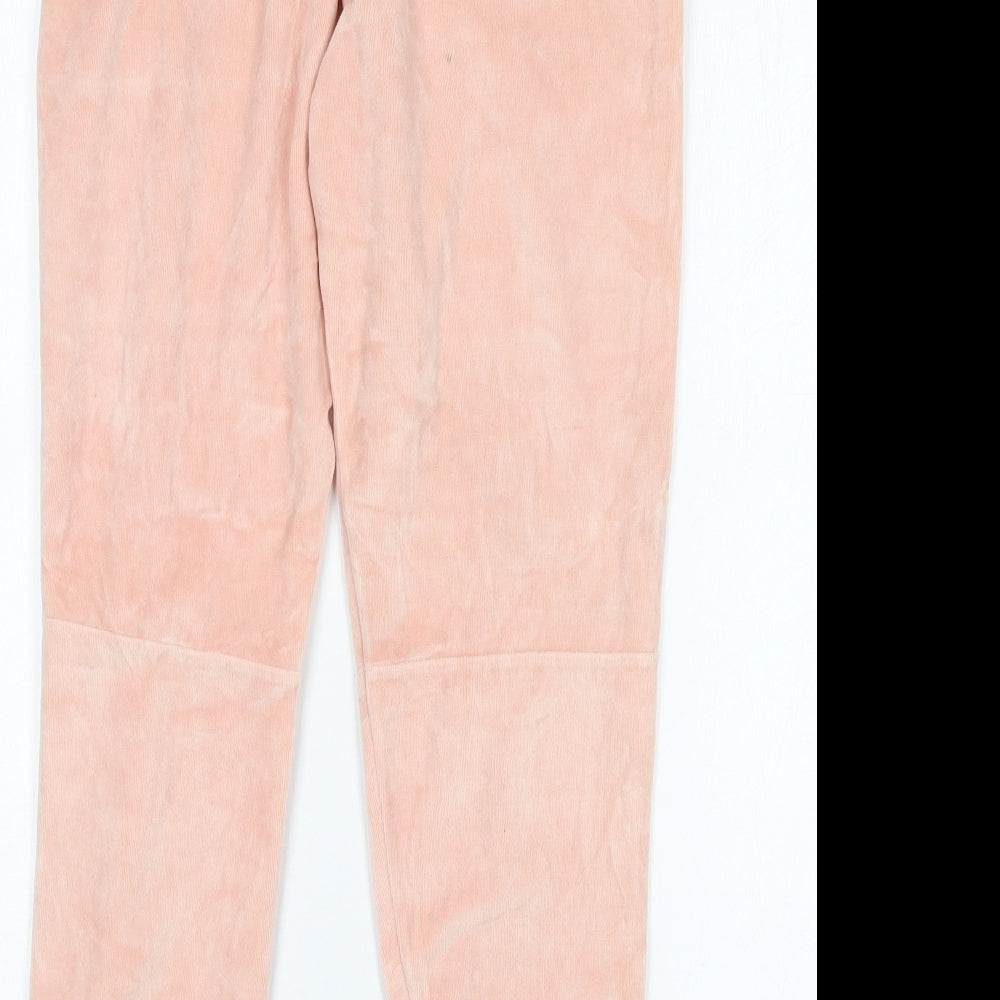 Womens UK Size 6 French Connection Regular Fit Sweatpants Pink Trousers