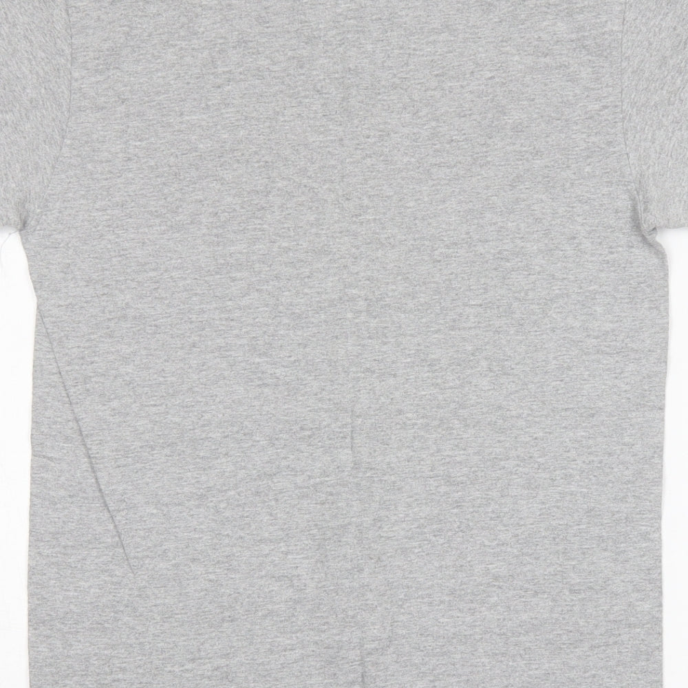 Gildan Womens Grey Cotton Basic T-Shirt Size S Round Neck - Wifey
